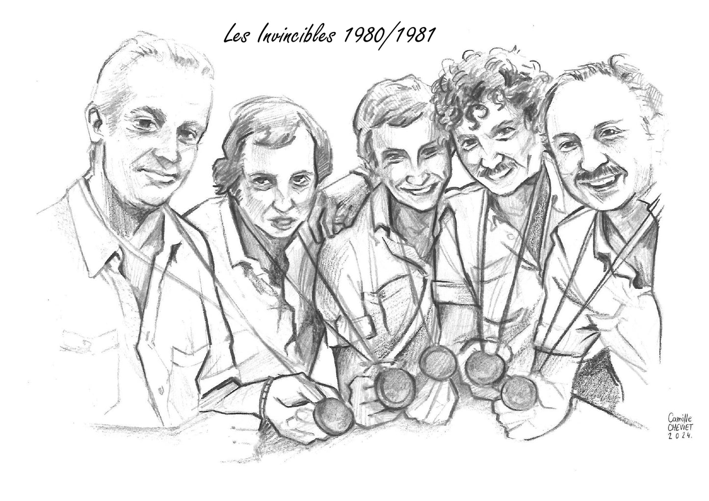 PRINT COLLECTOR LES INVINCIBLES 1980/1981 15 cm X 20 cm